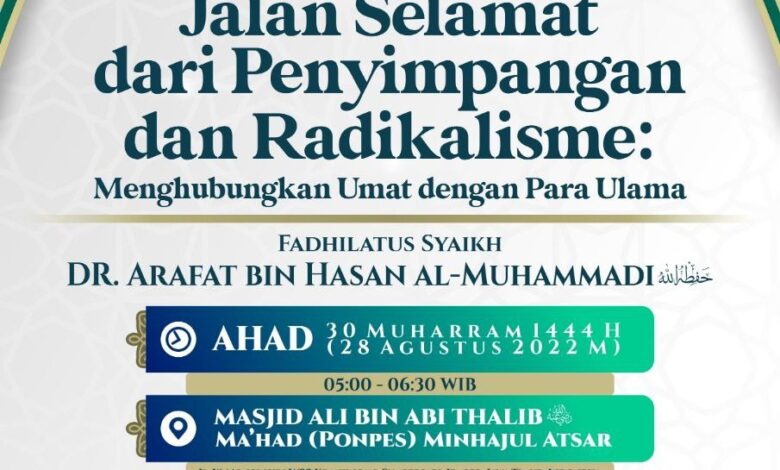 Jalan Selamat dari Penyimpangan dan Radikalisme: Menghubungkan Umat Dengan Para Ulama