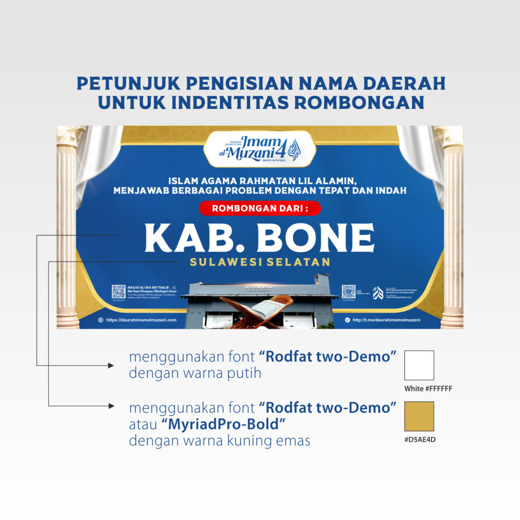 Petunjuk Pengisian Nama Daerah Untuk Identitas Rombongan